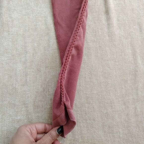 Free People Movement Good Karma Ribbed Leggings Rose XS/S - Picture 4 of 7